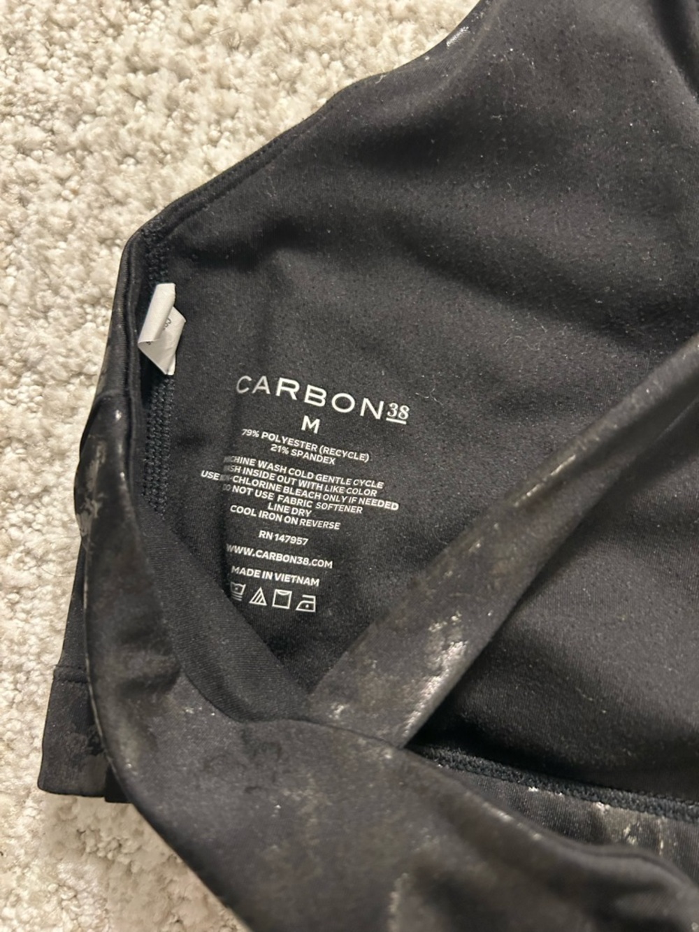 Carbon38 Black Snake-Print Active Set - Picture 2 of 3